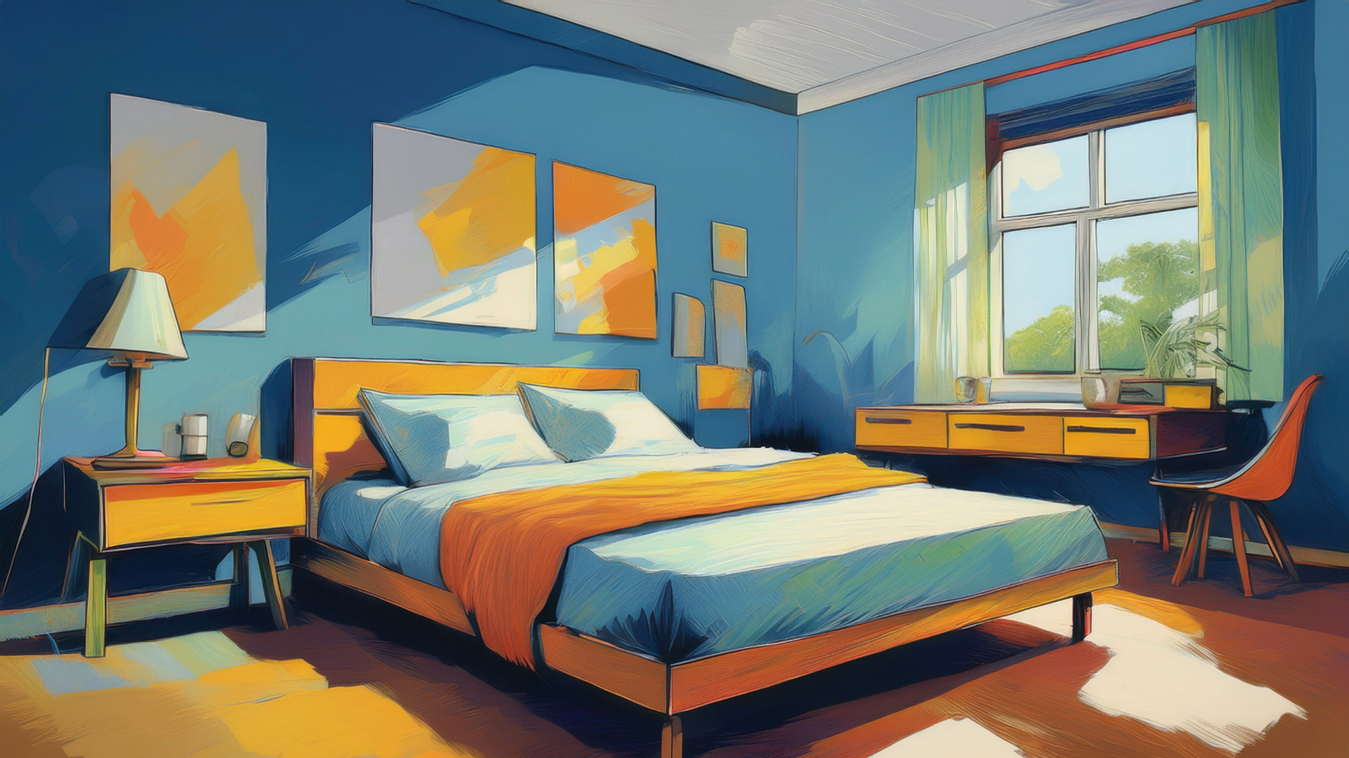 Chambre individuelle confortable et lumineuse